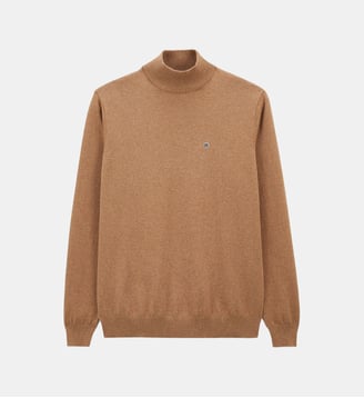 Pull Mica col montant - Serge Blanco - Noisette