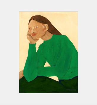 Poster   Green Guise - The Poster Club x Hanna Petterson - Poster & Frame - Vert