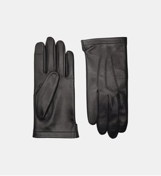 Gants Army Homme Cuir Non Doublés - Agnelle - Noir