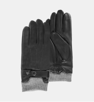 Gants cuir - Isotoner - Noir