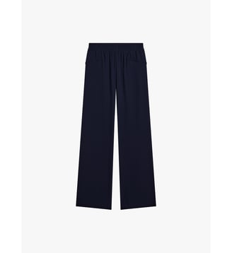 pantalon large - Agnès b. - Bleu orage