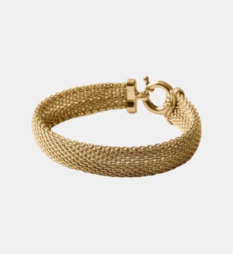 Bracelet en maille plaqué or jaune 18 carats - Aristocrazy - Or
