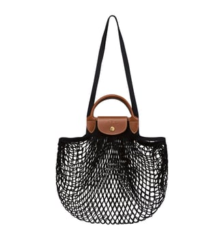 Sac filet L - Le Pliage filet - Longchamp - Noir