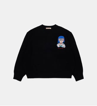 Pull ras-du-cou avec logo - Marni - Noir