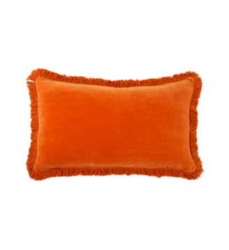 Housse de coussin en velours - Desforges - Capucine