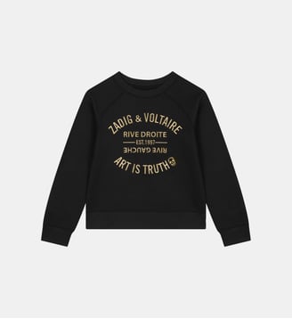 Sweat-shirt en molleton - Zadig&Voltaire Kids - Noir