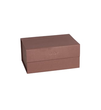 Boîte de rangement en carton  Living - OYOY - Rouge