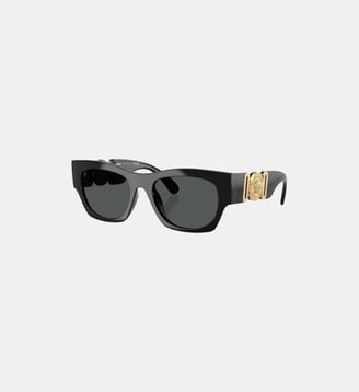 Lunettes de soleil Carré VE4479U - Versace - Noir sur or