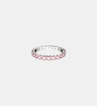 Bague Matrix, Rose, Métal rhodié - Swarovski - Pink et rhodium plated