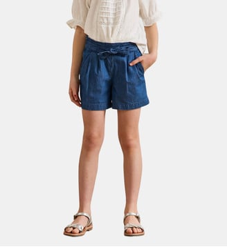 Short  en denim light - Cyrillus - Bleu denim