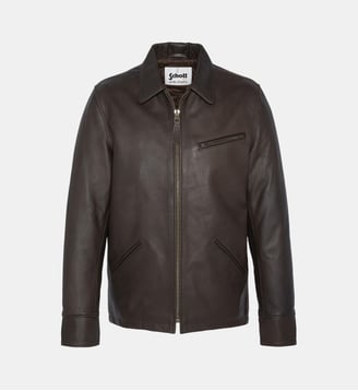Blouson casual - Schott - Marron foncé