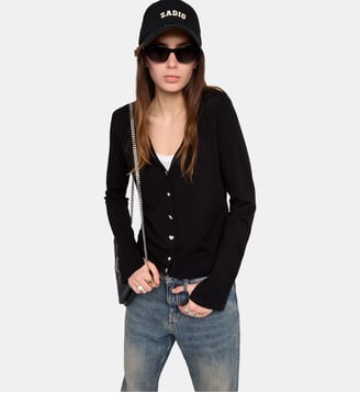 Cardigan Jemma 100% Laine Merinos - Zadig&Voltaire - Noir