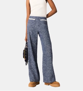 Pantalon en tweed - Maje - Marine
