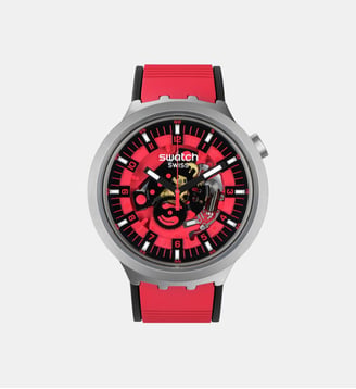 Montre Big Bold Irony Rouge SB07S110 - Swatch - Argenté