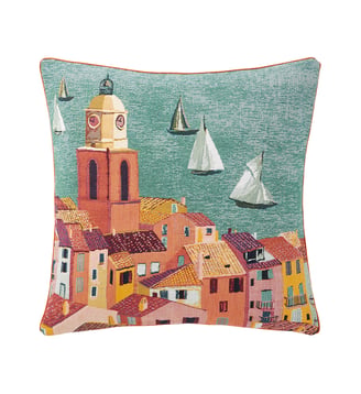 Housse de coussin en coton - Yves Delorme - Multicolore