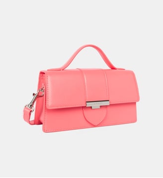 Sac à main Paris Ily en cuir  - Lancaster - Rose