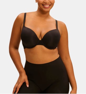 Soutien-gorge coque emboitante décolleté plongeant - Noir - Simone Pérèle - Noir