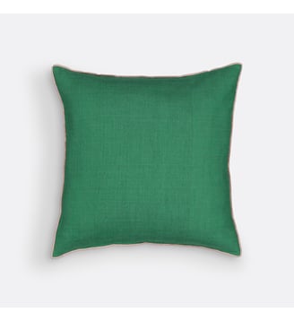 Housse de coussin unie lin/coton - La Redoute Interieurs - Vert
