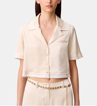 Chemise satinée - Claudie Pierlot - Vanille