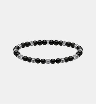 Bracelet Talisman noir - Thomas Sabo - Argent