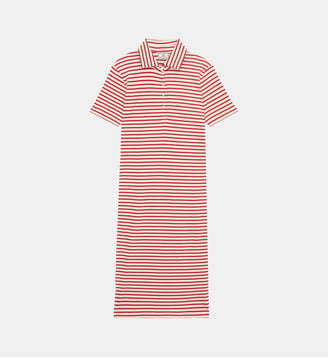 Robe Romane en coton - Ines de la Fressange Paris - Rouge