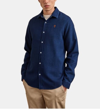 Chemise coton IRATY - Faguo - Bleu foncé