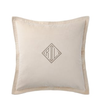 Housse de coussin en velours - Ralph Lauren Home - Sand
