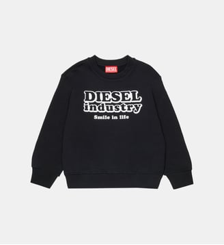 Sweat-shirt col rond avec logo - Diesel Kids - Noir