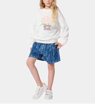 Sweat en molleton - Kenzo Kids - Off white