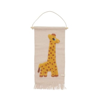 Tapis mural en laine à thème animalier - OYOY - Jaune