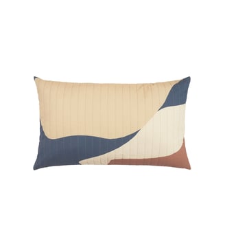 Coussin matelassé Landscape - Nobodinoz - Bleu