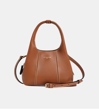 Mini Sac à main Juliette en cuir grainé - Le Tanneur - Camel