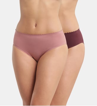 Lot de 2 Slips coton Body Touch Easy - Dim - Rose foncé