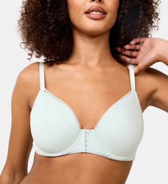Soutien-gorge avec armatures moulés Softness vert d'eau Maison Lejaby