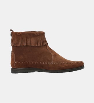 Boots kiltie boote - cuir grainé - Fairmount - Camel