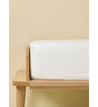 Drap housse en percale de coton - Cyrillus - Blanc cassé