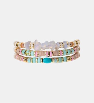 Bracelet ajustable multirang avec perles VADORADA - Hipanema - Blanc