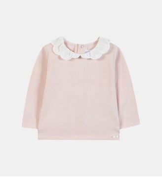 Sous-pull - Rosée coton col volanté - Tartine Et Chocolat - Rose pâle