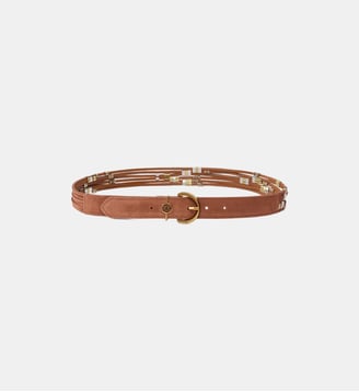 Ceinture en daim de 3 cm à passants - Pinko - Multicolore