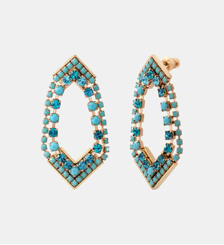 Boucles d'oreilles tiges percées   - Precious - Satellite - Bleu turquoise