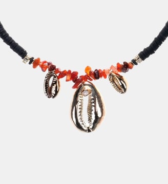 Collier de perles avec cauris BRONZETT - Hipanema - Noir