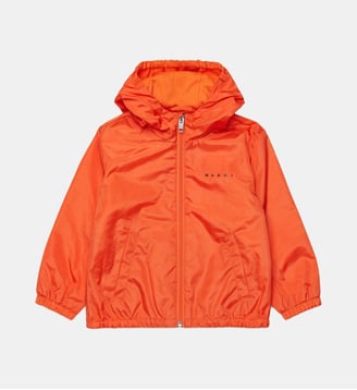 Veste coupe-vent avec logo imprimé - Marni - Orange