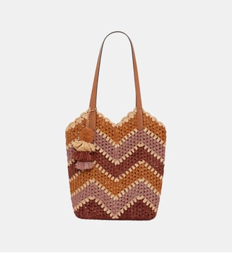 Sac en raphia et cuir - MARGOT - Gerard Darel - Multicolore
