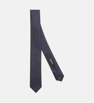 cravate   Etroit (5cm) - Seidensticker - Bleu foncé