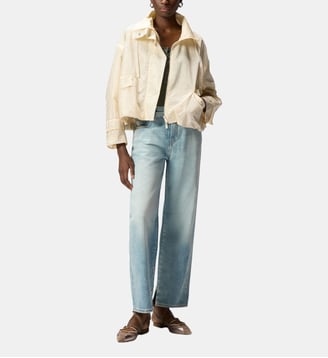 Blouson à micro clous all-over - Pinko - Blanc cygne