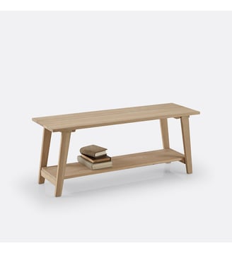 Banc de jardin, métal acier - La Redoute Interieurs - Bois clair