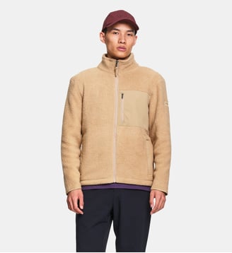 Polaire sherpa zippée col montant poches zippées T-KIT - Aigle - Sable
