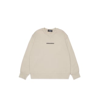 Sweat-shirt col rond avec logo - Dsquared2 - Gris moyen