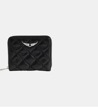 Porte-Monnaie Mini ZV Matelassé Monogram - Zadig&Voltaire - Noir