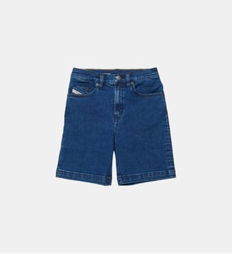 Short en denim cinq poches - Diesel Kids - Denim bleu